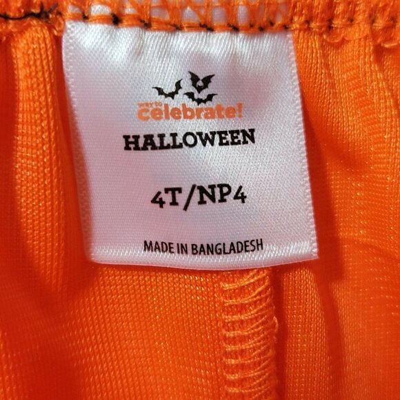 Halloween Orange/Gold Polka Dot Tutu Skirt Girl 4T - Picture 7 of 10